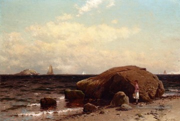 Vue sur la mer Plage Alfred Thompson Bricher Peinture à l'huile